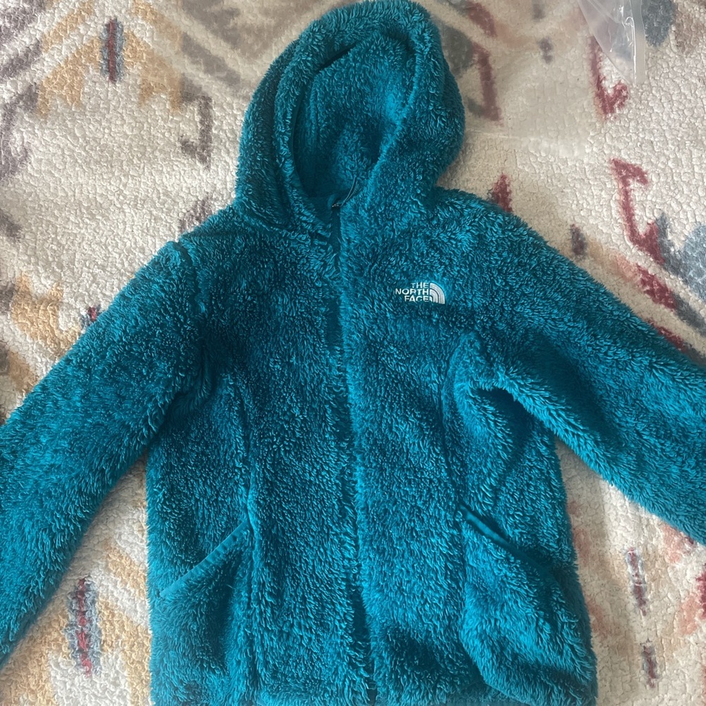 The Northface teal blue jacket 7/8
